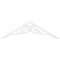 Ekena Millwork Pitch Bordeaux Architectural Grade PVC Gable Pediment, 48"W x 14"H x 1"P (7/12) GPP048X014X100BOR - alternate 3